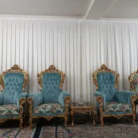مبل سلطنتی ۱۲ نفره|مبلمان خانگی و میز عسلی|گلبهار, شهر جدید گلبهار|دیوار
