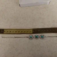 دستبند نقره با نگین فیروزه نیشابور