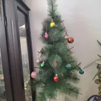 درخت کریسمس زیبا و شیک کاملا سالم