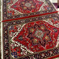 فرش دستبافت جفت6متری نقشه هریس تاجری از دار افتاده