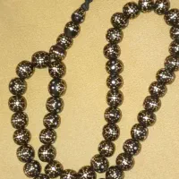 تسبیح کلکسیونی نقره کوب