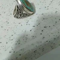 انگشتر نقره دست ساز فیروزه|جواهرات|محمدشهر, محمدشهر|دیوار