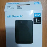هارد اکسترنال آکبند برند WD Elements یک ترابایت