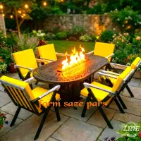 میزو صندلی باغی/صندلی رستورانی/آتشدان cnc