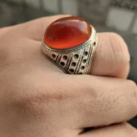 انگشتر عقیق سرخ یمنی طوقدار|کلکسیون اشیاء عتیقه|شهریار, شهرک امیریه|دیوار