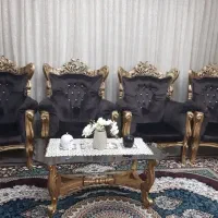 مبل سلطنتی 9 نفره|مبلمان خانگی و میز عسلی|اندیشه, شهرک کوثر|دیوار