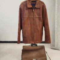 کت و کیف چرم گاوی