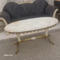 میز جلومبلی برنز اصل و سنگ مرمر اصل