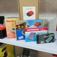 ترازو خانگی 2کیلو 500 200 گرمی نوت بوک MH جیبی طلا