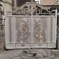 درب ویلای مدرن طرح دار فرفورژه دار|مصالح و تجهیزات ساختمان|نظرآباد, شهرک آزادگان|دیوار