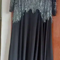 لباس مشکی مدل جدید یکبار تن خورده سایز ۴۸ تا ۵۲