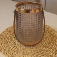 گلدان دسته چرم نو باجعبه