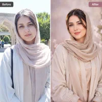 فوتوشاپ حرفه‌ای، تبدیل عکس معمولی به آتلیه‌ای