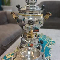 سماور گازی نونو با سینی و کاسه