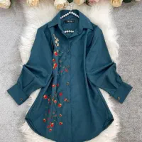 کاپشن پاییزه لگ خارجی مانتو گلدوزی شده حراج|لباس|خمینی‌شهر, |دیوار