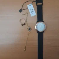 ست ساعت و دستبند و انگشتر نو