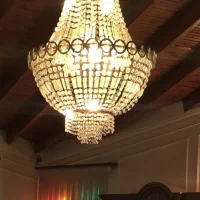 لوستر برنجی اب طلا