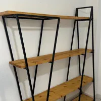 شلف ایستاده اهنی چوبی