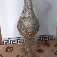 گلدان برنز و ساعت دیواری برنز