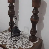 شمعدان چوب صنوبر