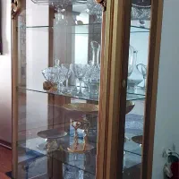 بوفه چوبی طلایی کاملا سالم