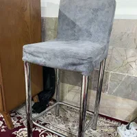 دوعدد صندلی اپن صندلی استیل و طوسی رنگ ارزان|صندلی و نیمکت|مشهد, گلبرگ شمالی|دیوار