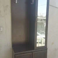 جا کفشی قدی ام دی اف آینه دار و رخت آویز دار