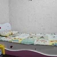 سرویس خواب کودک در حد نو همراه با تشک.|تخت و سرویس خواب|چابهار, |دیوار
