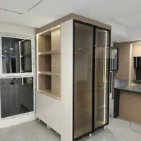 mdf|کتابخانه، شلف، قفسه‌های دیواری|اسلام‌شهر, مسکن مهر اسلاشهر (شهرک امام خمینی)|دیوار