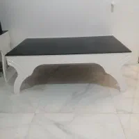 میز جلو مبلی به همراه سه عدد عسلی در سه سایز مختلف