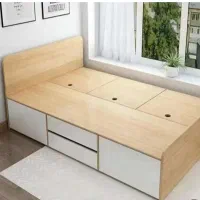 تخت خواب 1 نفره گالری کلاس(کد محصول Wood13)