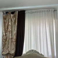 ۲ عدد پرده چهار تیکه|پرده، رانر، رومیزی|آمل, |دیوار