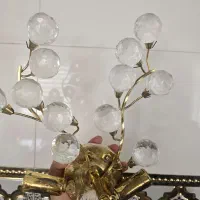 لوستر دیوارکوب کریستالی