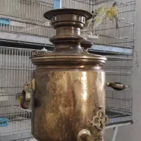 سماور روسی زغالی آنتیک کمیاب