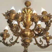 فروش فوری لوستر برنز خالص 5 شاخه سالم