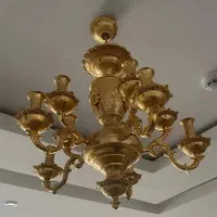لوستر برنج آبکاری طلا