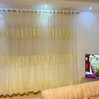 پرده تور گیپور کاملا نو