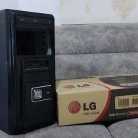 کامپیوتر DDR3 اینتل چهار هسته با مانیتور LED LG