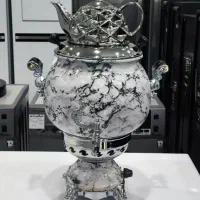 سماور گازی کار تهران/طرح سنگ8.10لیتری قوری سرامیکی|سماور، چای‌ساز، قهوه‌ساز|زاهدان, |دیوار