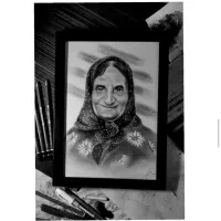 اجرای تابلو سیاهقلم