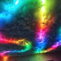 پک کامل ریسه RGB و سقف ابری گیمینگ ws 2812، sp611e