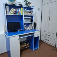 میزتحریر میزکامپیوتر کتابخانه و تخت نوجوان با تشک