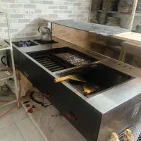 سنگ فر ساندویج فنس دومتری میز استیل سه طبقه دومتری