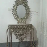 ساعت برنز آینه شمعدان