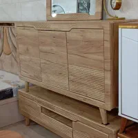 ست بی‌نظیر آینه کنسول و میز تلویزیون وکیوم و چوب
