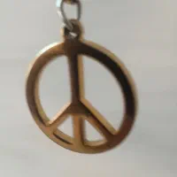 گردنبد آرم peace زنجیر بافت