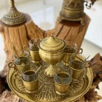 ست سماور برنجی ذغالی با پرداخت دو مرحله ای|سماور، چای‌ساز، قهوه‌ساز|سیرجان, |دیوار