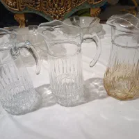 سه عدد پارچ بلورفرانسه اصلی نو