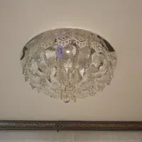 لوستر کریستال سقفی ۲ عدد|لوستر و چراغ آویز|اردبیل, |دیوار
