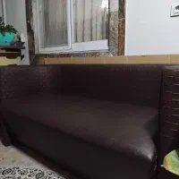 مبل راحتی ۳ نفره چرمی ، فوم سرد